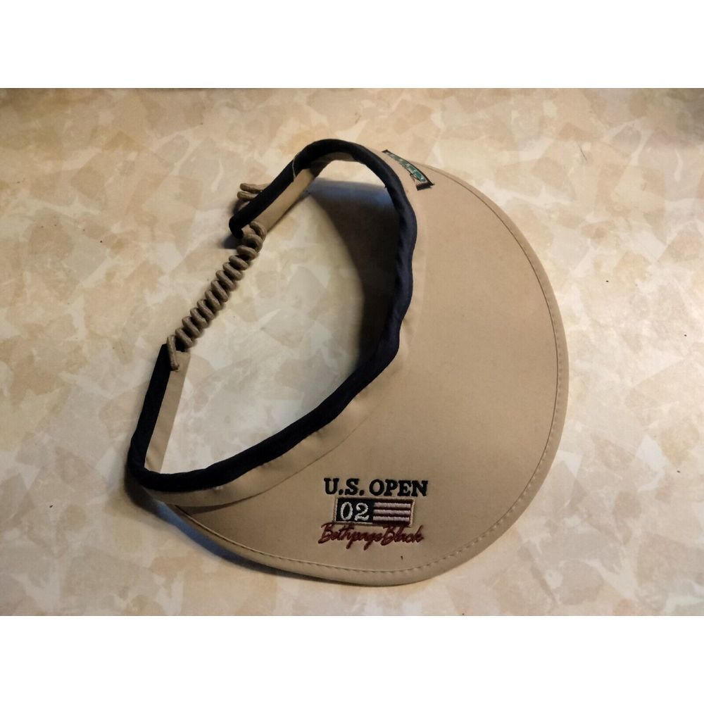 US Open Beige Visor 2002 Bethpage Black One Size‎